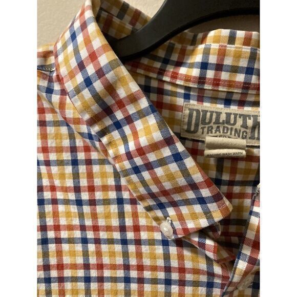 Duluth Trading‎ Co Mens 4XL Wrinkle Fighter Shirt Button Down Long Sleeve Plaid - Picture 3 of 7